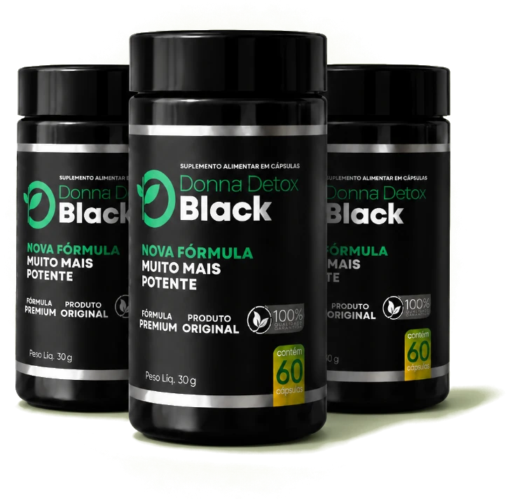 3 potes Donna Black